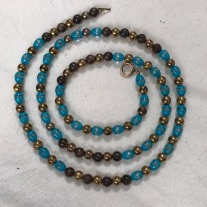 3 for $25 Glass and Stone Bead 36” Necklace